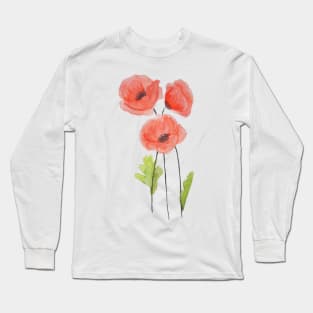 poppies Long Sleeve T-Shirt